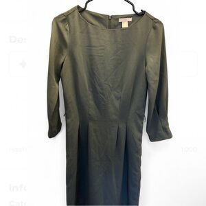 H&M Olive Midi Dress
